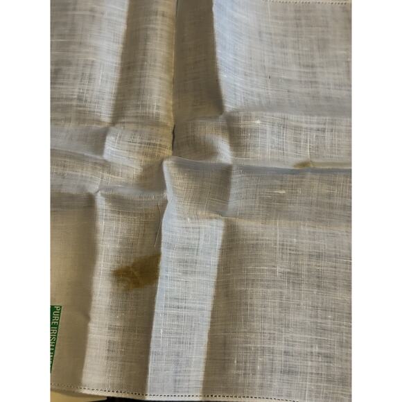 VTG Irish Linen Small Handkerchief (3) Made in Ireland Original Box READ - Picture 6 of 6